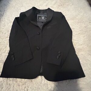 $19 Andy & Evan boys size 2T black tuxedo jacket Easter 💒 k3